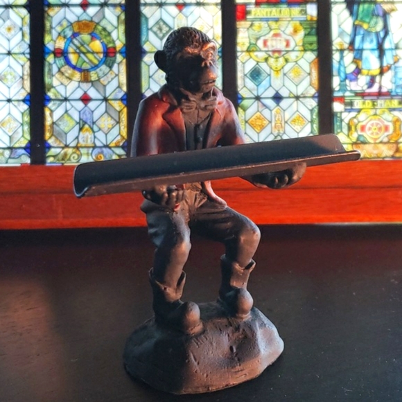 BOMBAY COMPANY - VTG Monkey Butler Business Card and Pen Holders - EVC - Picture 3 of 14
